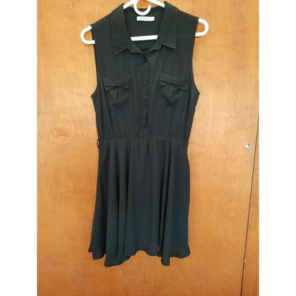 Paper Scissors Black Mini Dress - Size 14